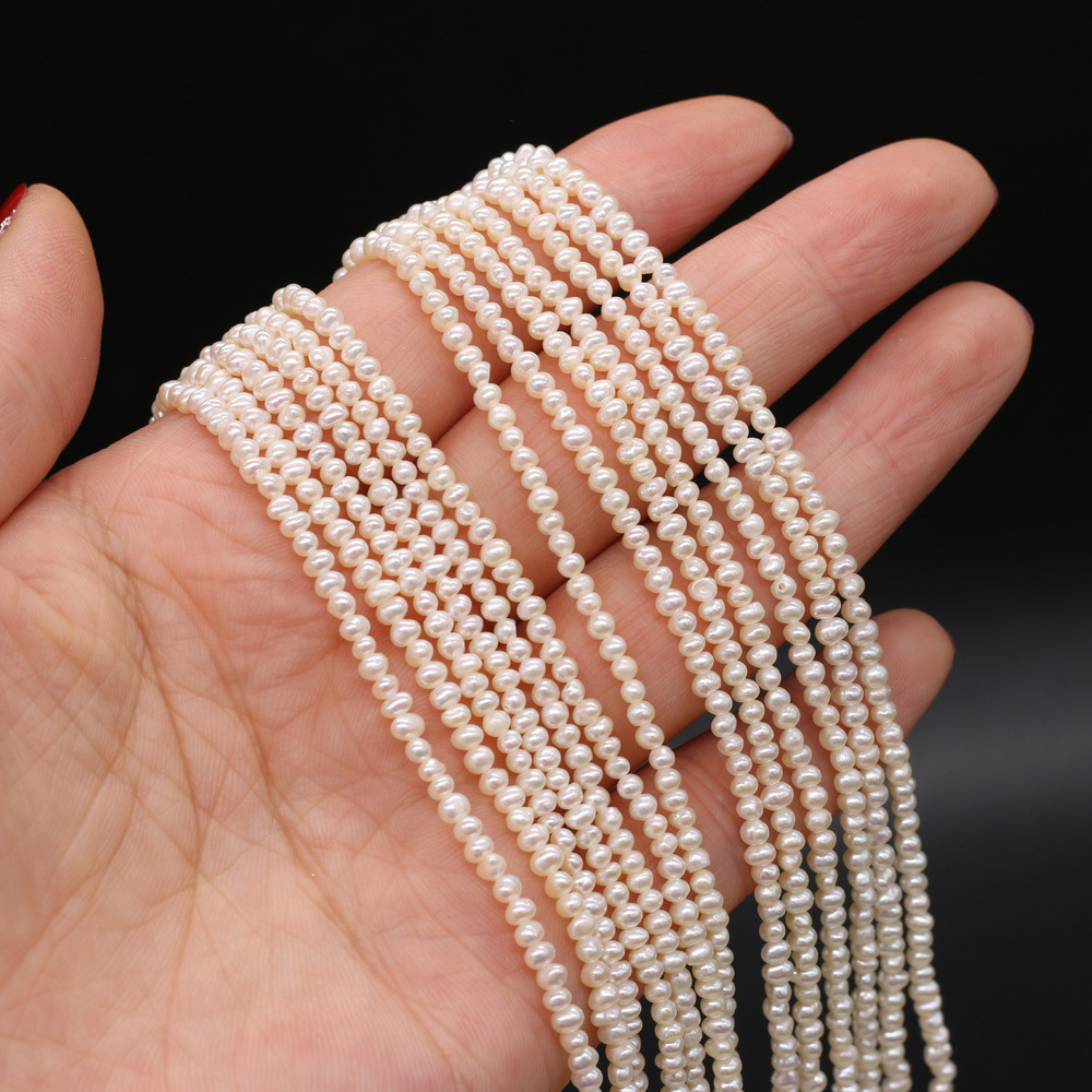 Exquisite natural freshwater pearl potato beads DIY jewelry accessories, handcrafted jewelry necklaces, semi-finished product production and wholesale pic 29