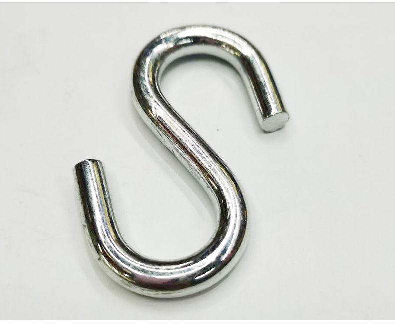 Flat-head S-hook, metal S-hook, is a multi-purpose hanging hook and storage hook with strong load-bearing capacity pic 12