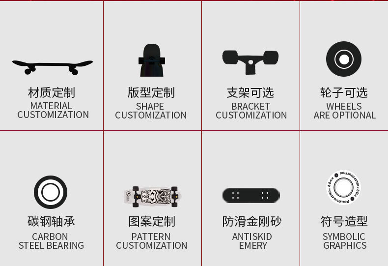 厂家直销滑板车长板桥支持7寸ub支架桥架DIY铝合金滑板桥配件详情3