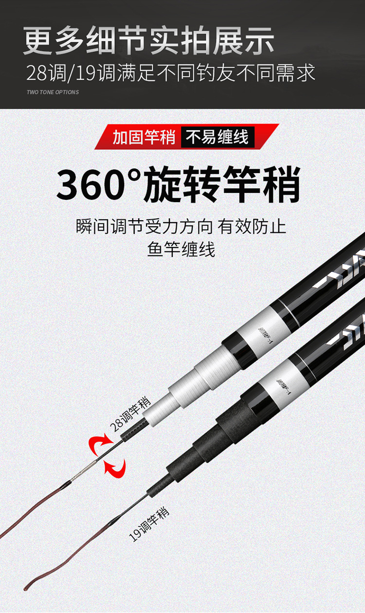 Carbon carp fishing rod, fishing rod manufacturer, long section platform fishing rod, 28-tone fishing gear platform fishing rod, lure fishing rod pic 10