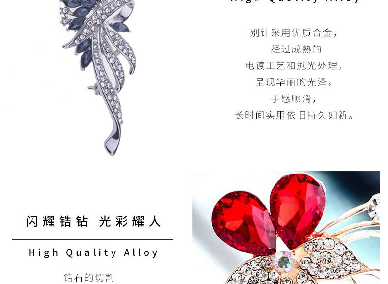 Brooch, high-end, niche silk scarf buckle, alloy Korean version diamond-encrusted coat, pearl brooch, clothing accessory, brooch, wholesale accessories pic 9