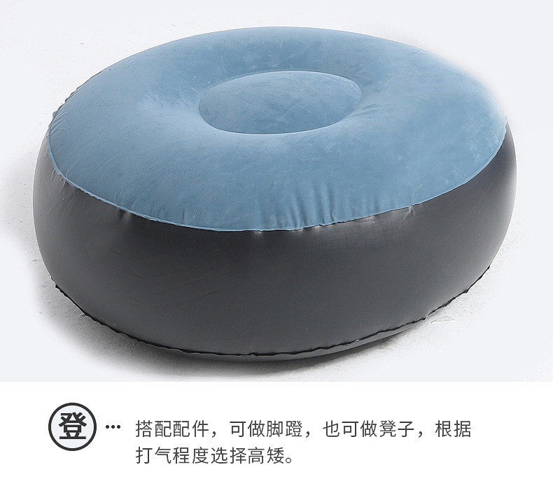 Xanuoduoji factory direct sales lazy sofa, inflatable foldable velvet sofa set, inflatable outdoor sofa pic 17