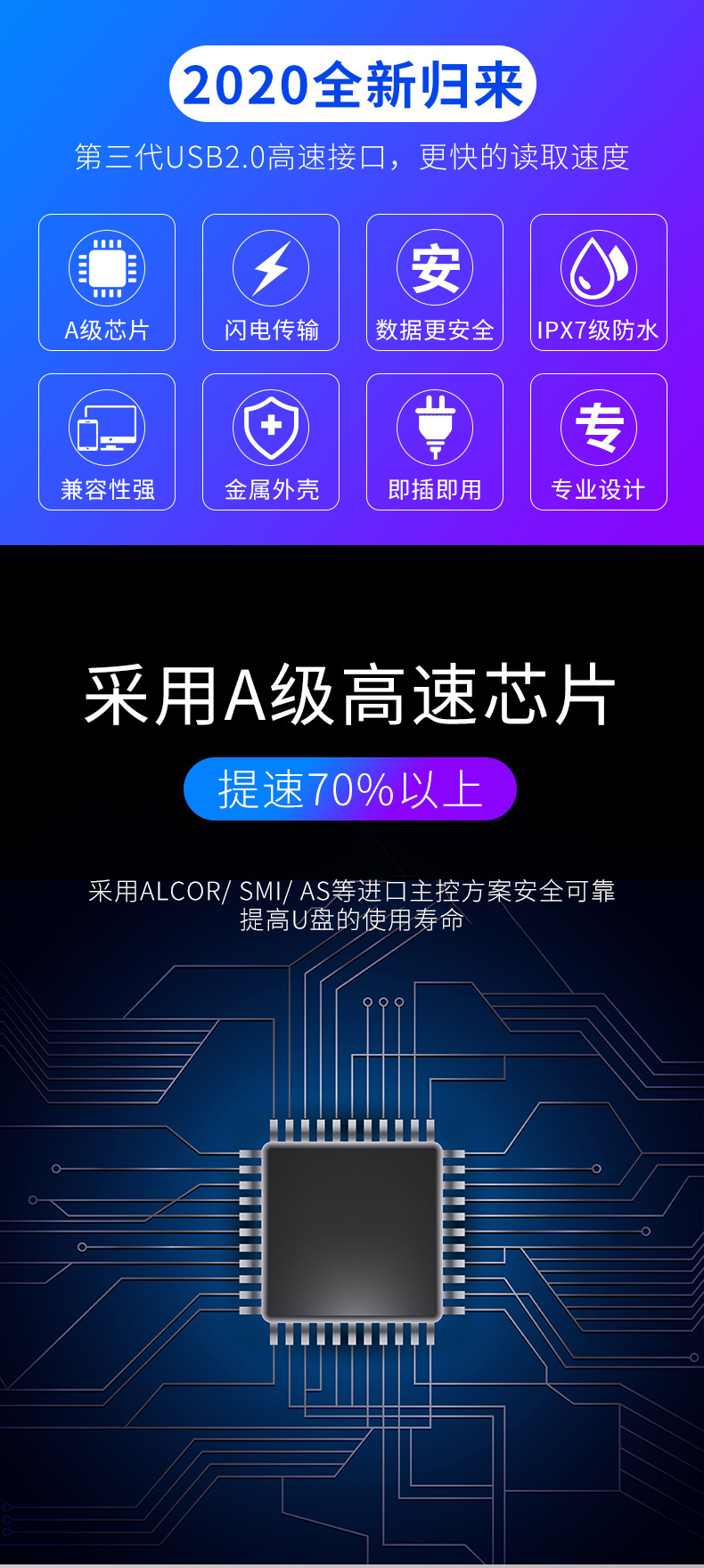 批发U盘定制64g免费刻字logo投标优盘32g金属高速车载音乐u盘8gb详情4