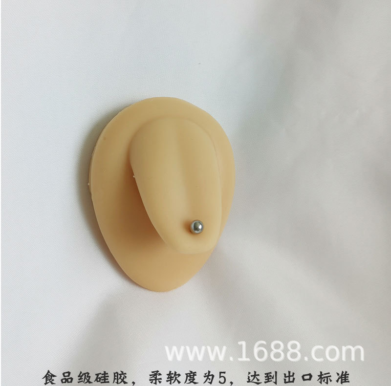 Soft silicone rubber simulation human tongue model, tongue nail display, puncture and perforation practice, medical display props pic 2