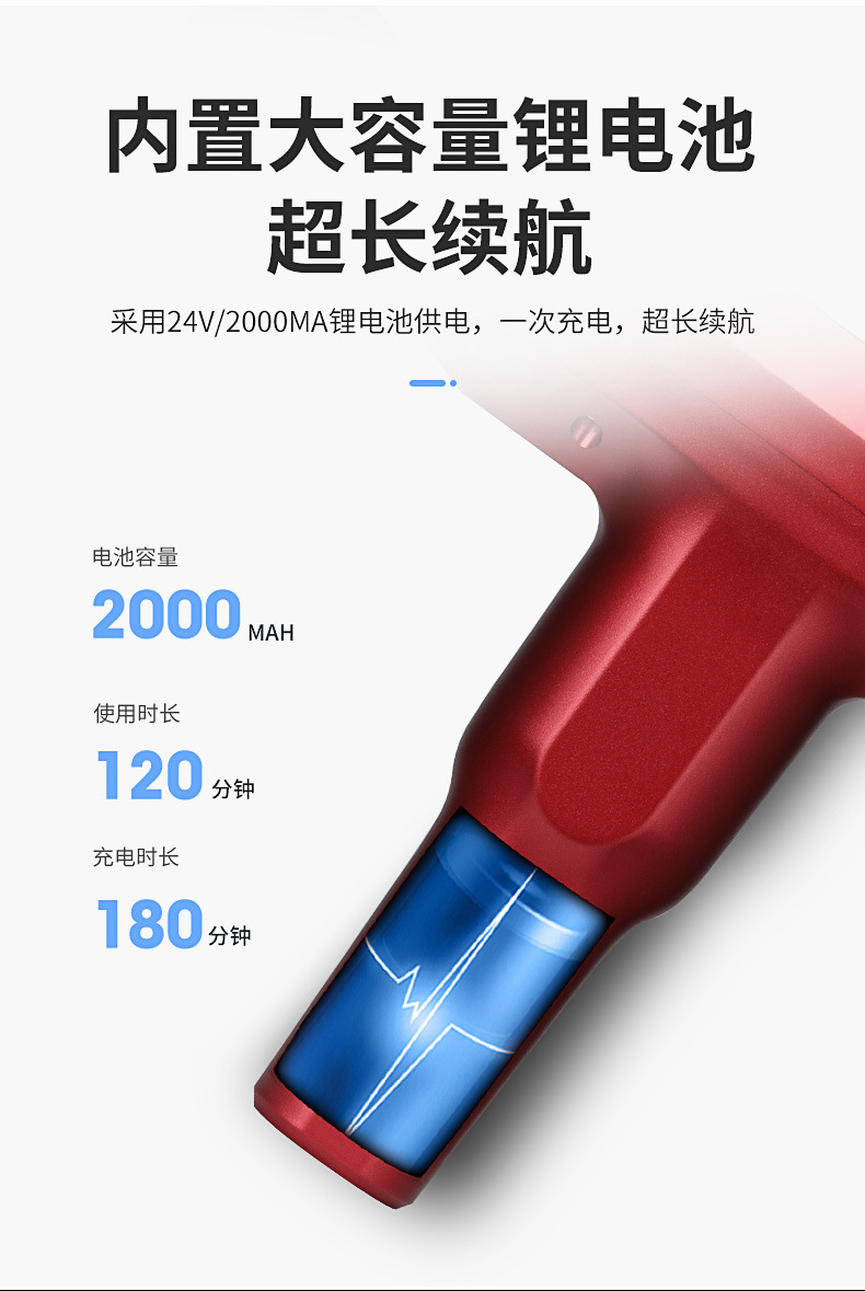 筋膜枪按摩枪肌肉放松器电动冲击枪运动筋膜枪便携深层放松详情16