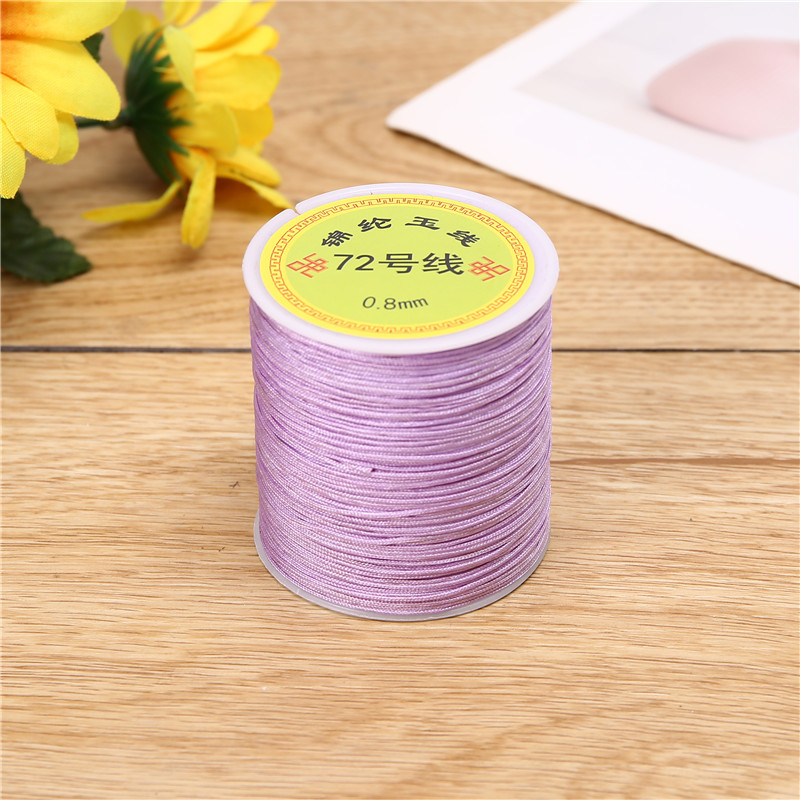 100-meter axis DIY handcrafted beaded thread, No. 72 jade thread, red rope, hand-woven thread, Chinese knot thread, multi-color direct supply from the manufacturer pic 5
