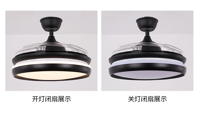 新款隐形吊扇灯餐厅客厅风扇灯家用变频吸顶电扇灯48寸大风力灯具详情24