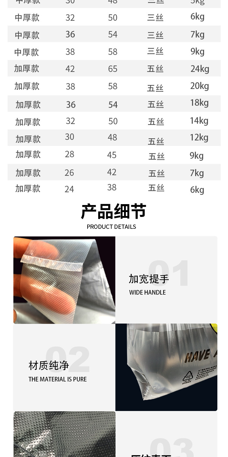 塑料袋透明加厚笑脸袋外卖打包袋超市购物袋食品袋方便袋定logo详情6