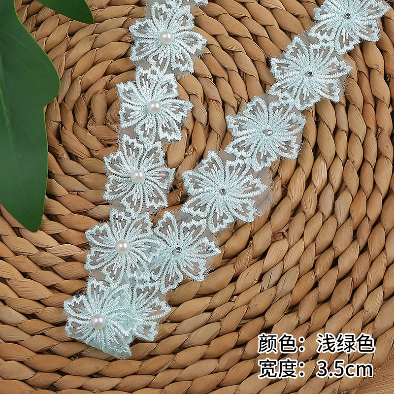 In-stock order of European lace with a width of 3.5cm for wedding lace and accessories. Direct supply from the lace manufacturer pic 8