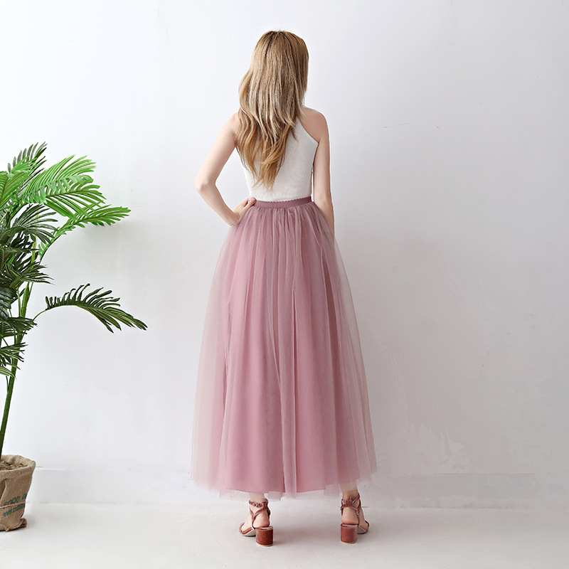 European and American mid-length tulle skirt, tutu skirt for adults, tulle skirt for balls, tulle skirt for women pic 19