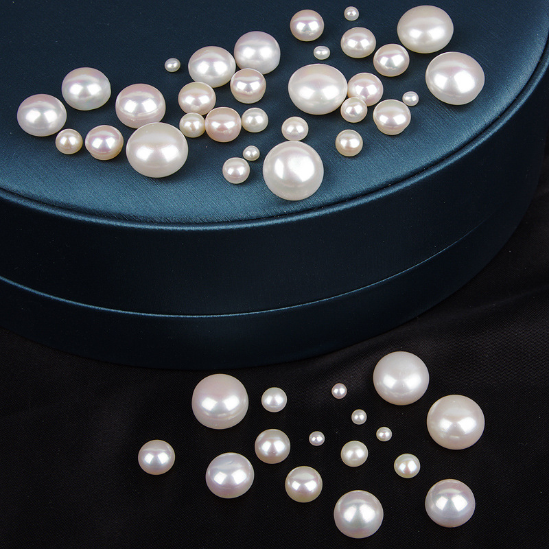 Wholesale of AAAA+ grade freshwater pearl semi-round beads, loose beads, bare beads, flawless steamed bun beads and bread beads from the original manufacturer pic 11