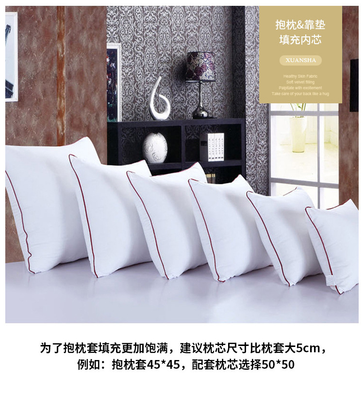 Pillow core 50*50, frosted fabric, pillow core, cushion core, waist pillow core, backrest core pic 11