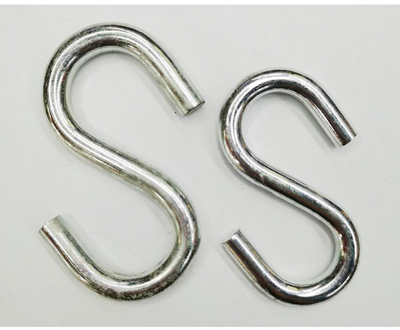 Flat-head S-hook, metal S-hook, is a multi-purpose hanging hook and storage hook with strong load-bearing capacity pic 9