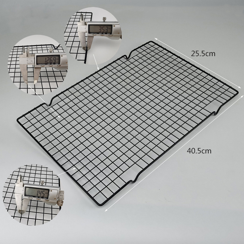 烘焙蛋糕面包冷却架方形沥油网片烤箱不锈钢烧烤网架定制详情9