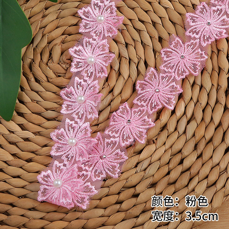 In-stock order of European lace with a width of 3.5cm for wedding lace and accessories. Direct supply from the lace manufacturer pic 9