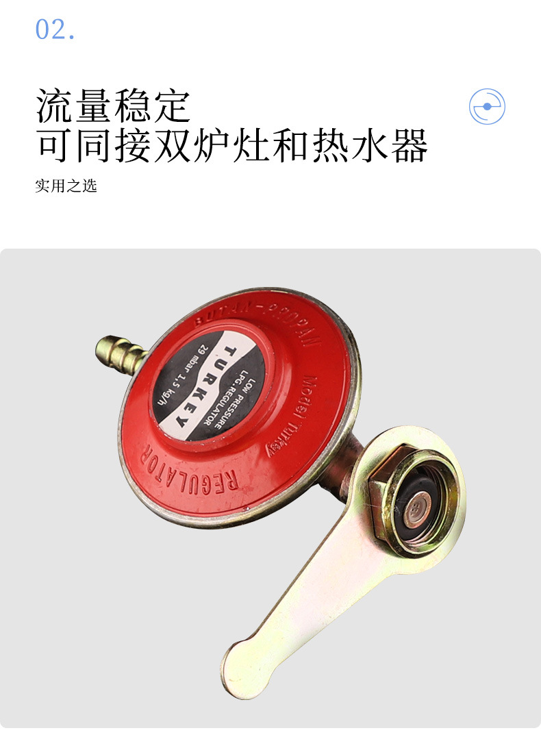 外贸专用ATLAS户外露营家用便携式燃气减压阀液化气灶具调压阀门详情11