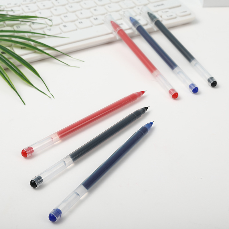 Direct-sale large-capacity, high-performance gel pen, 0.5mm carbon water pen, special pen for student exams, signature pen pic 9