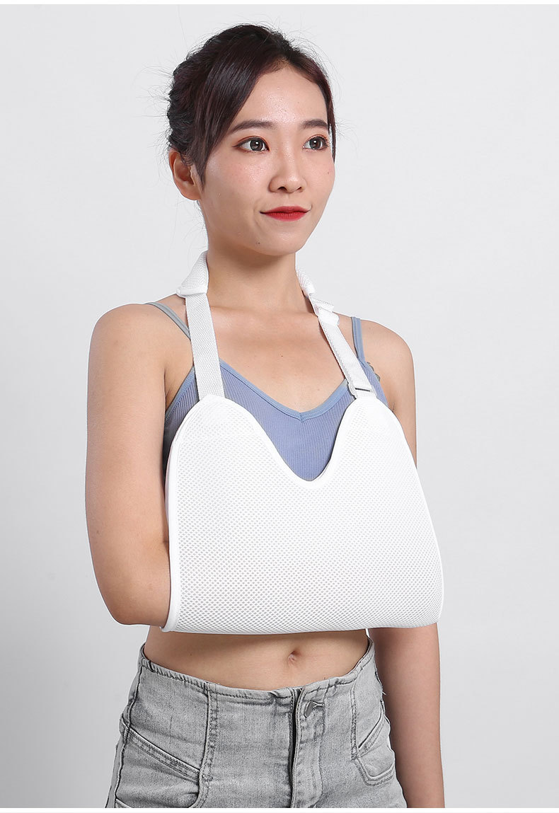 Wholesale anti-strangulation forearm sling wrist guard, fracture arm sling, forearm sling breathable neck, shoulder and wrist support fixation strap pic 12