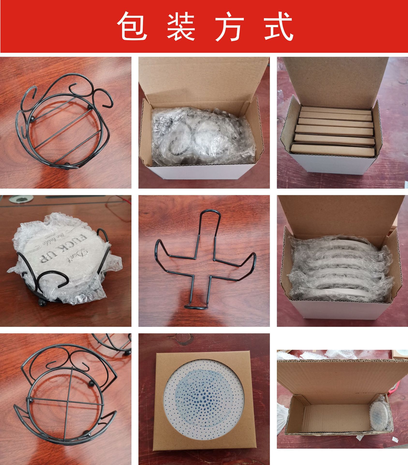 源头工厂软木隔热垫定制彩色垫子热转印圆形餐垫吸水陶瓷杯垫详情15