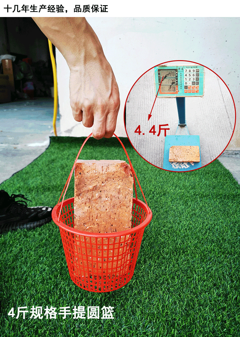 Wholesale of plastic fruit picking baskets, disposable round grape and strawberry picking baskets without LIDS, large-capacity hand-held baskets pic 3