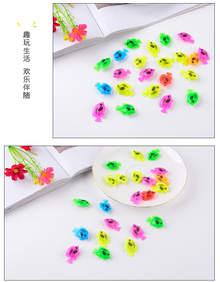 Wholesale of simulated fish, water balls, fish tank decoration, floating fish, mini gashapon accessories, colorful plastic, 2.5CM small fish pic 6