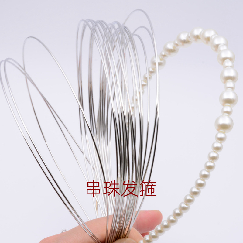 3/5/7mm 金属电镀发箍裸毛胚 包绕贴布底胚半成品DIY手工发饰配件详情4
