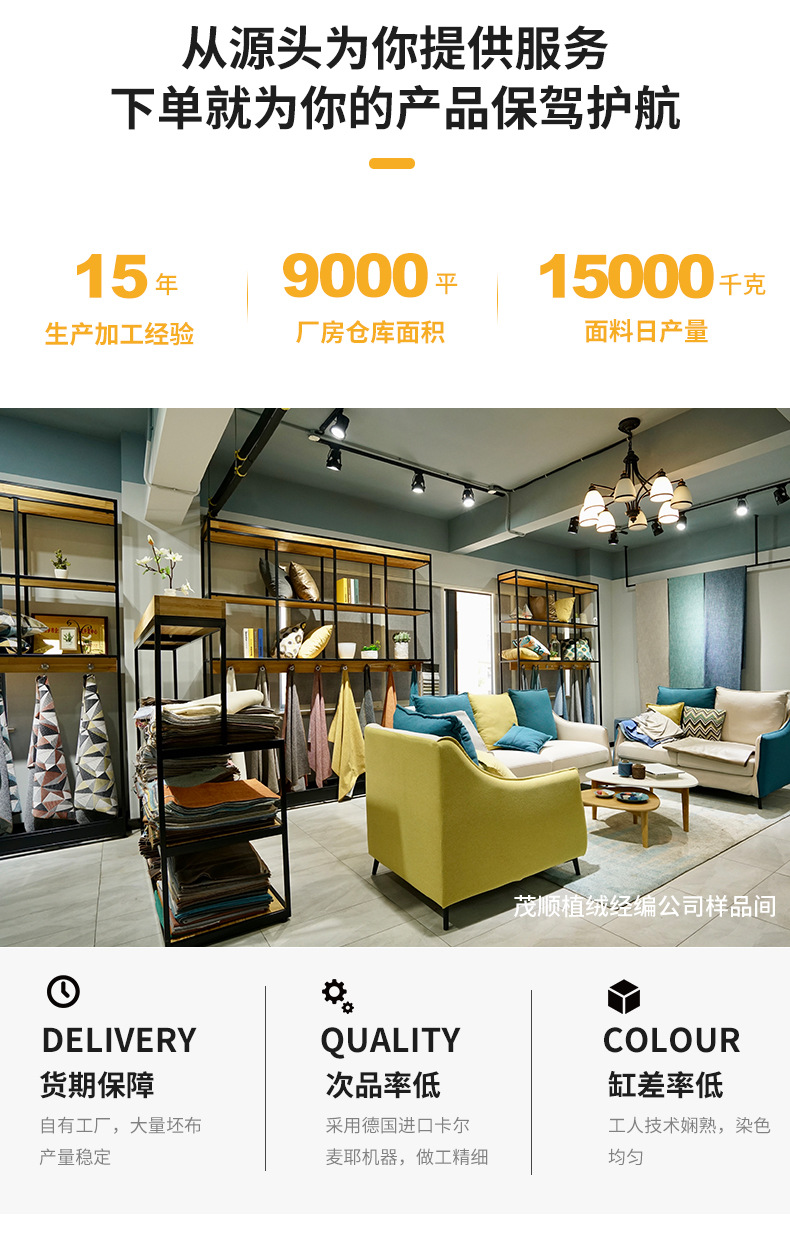 现货荷兰绒沙发布全涤天鹅绒玩偶布料丽丝绒荷兰绒短毛绒批发详情2