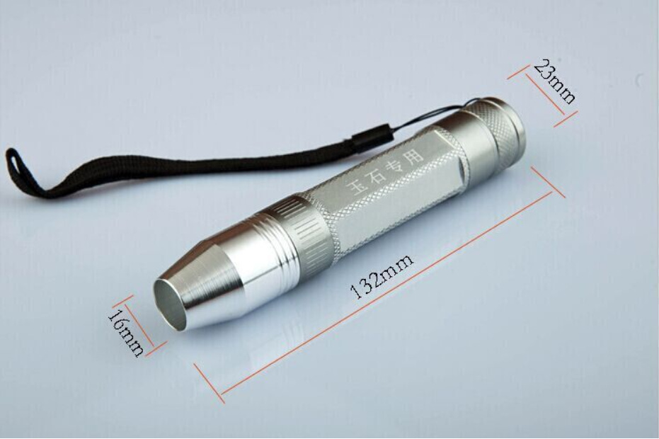 Free logo jade flashlight 365 purple light 395 yellow light amber identification strong light three-source egg lamp pic 7