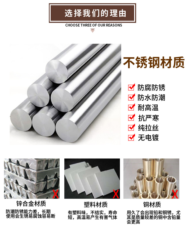 Kaiping manufacturer wholesale 304 stainless steel kitchen hot and cold water faucets, washing basins, single sink, rotating pull faucets pic 6