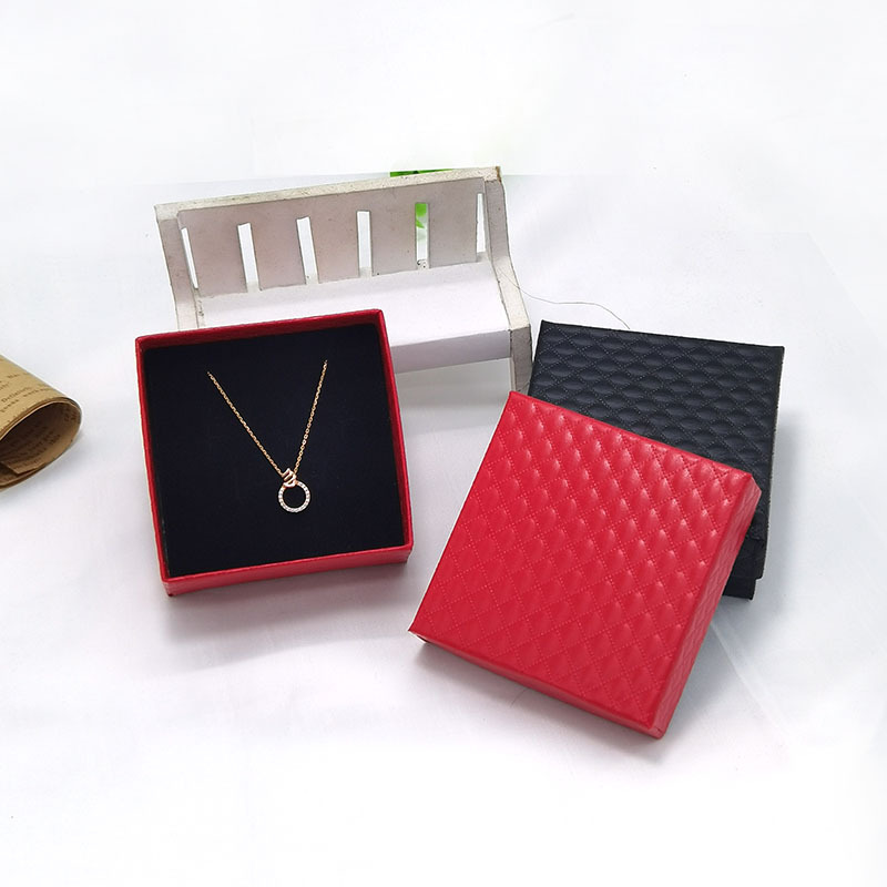 7*7钻石纹饰品盒首饰收纳盒家用小精致耳钉环戒指项链手串饰品包详情2