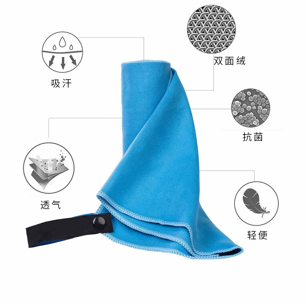 跨境双面绒运动毛巾超细纤维吸水速干毛巾便携式瑜伽健身毛巾批发详情26