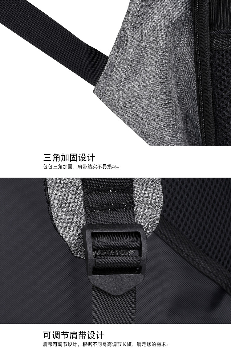 Venta directa de fábrica nueva mochila anti-robo multifuncional mochila recargable usb inteligente para hombres casual business travel bag pic 30