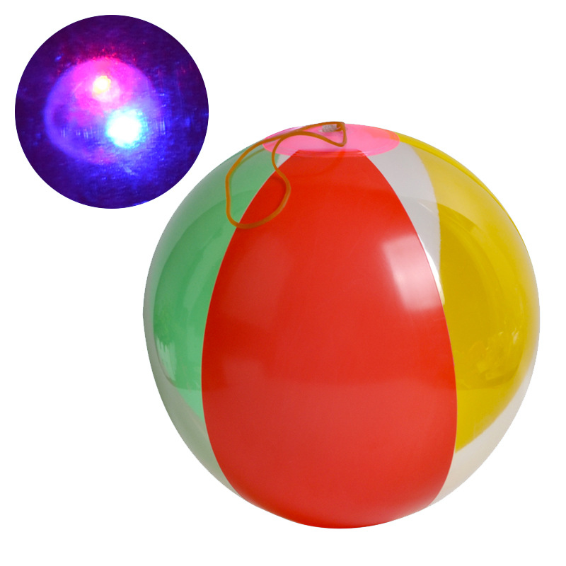 pvc充气透明亮片球 广告球的六片拼接沙滩球定制logo详情7