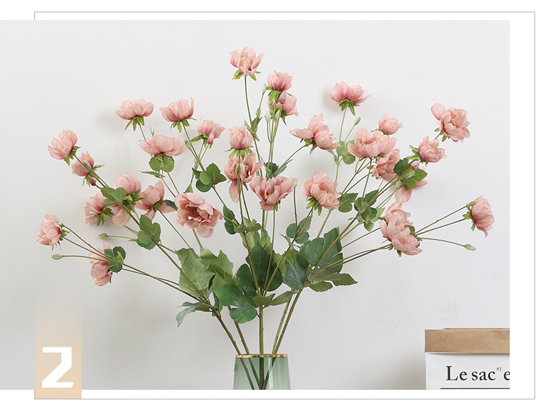 若惜高端天香牡丹花仿真花束婚庆软装家居装饰摆件假花玫瑰花批发详情12