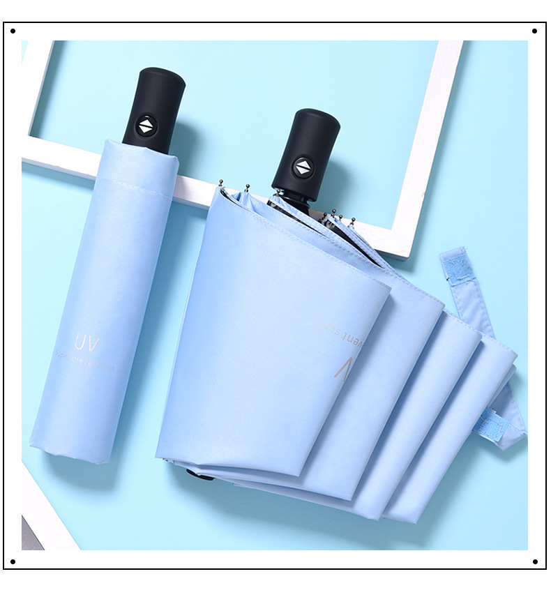 批发雨伞晴雨两用折叠遮阳防晒防紫外线logo广告礼品UV太阳伞详情11