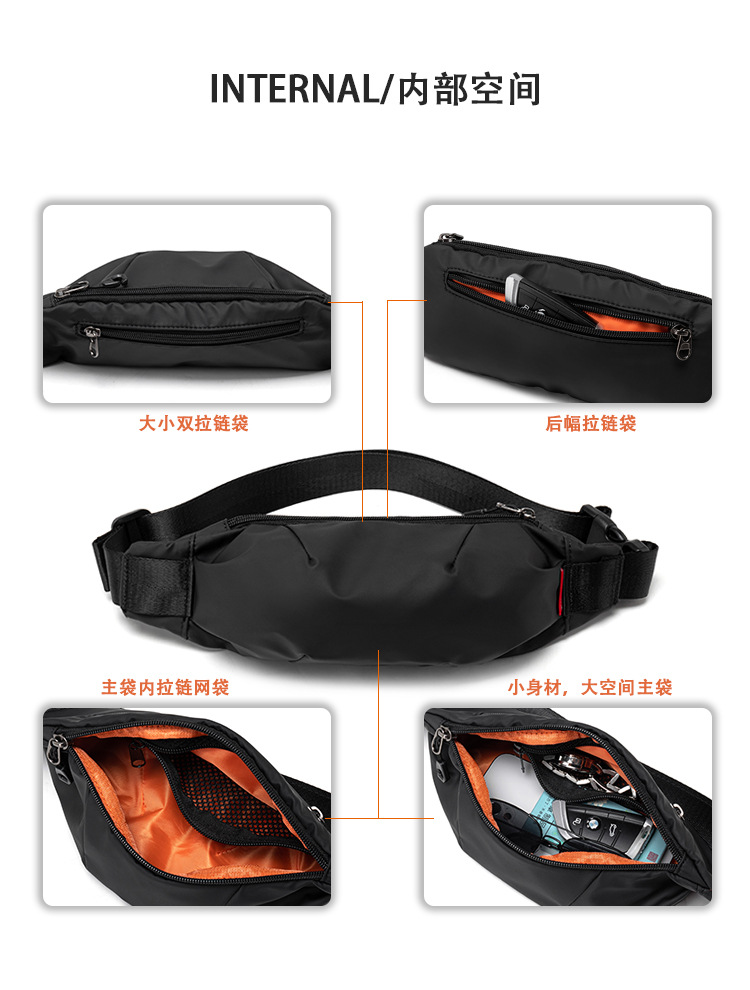 迷你腰包男潮牌单肩斜挎包时尚潮ins胸包手机包小型轻便背包批发详情5