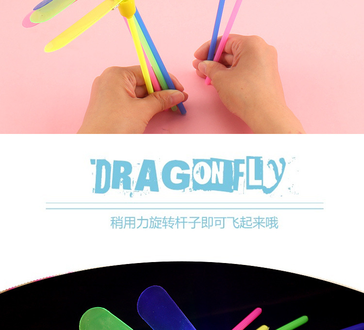 The glowing bamboo dragonfly, flashing bamboo dragonfly, and flying fairy toys are selling well at the street stall. Wholesale of glowing and flashing toys pic 2