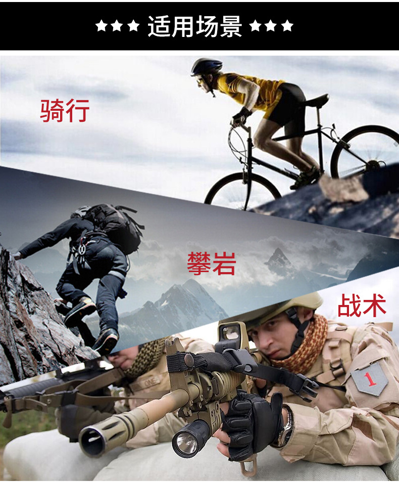 厂家直销黑鹰护具军迷户外CS护膝护肘运动护具套装防护用品详情2