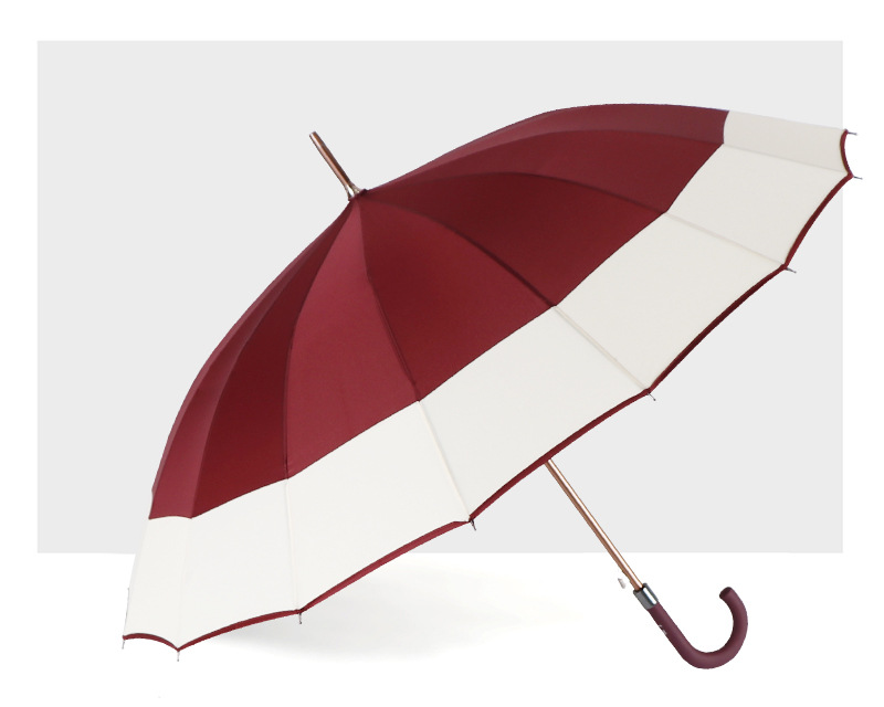 RST Umbrella 16-bone umbrella with enlarged windproof frame and color-blocking edge business advertising umbrella wholesale pic 14