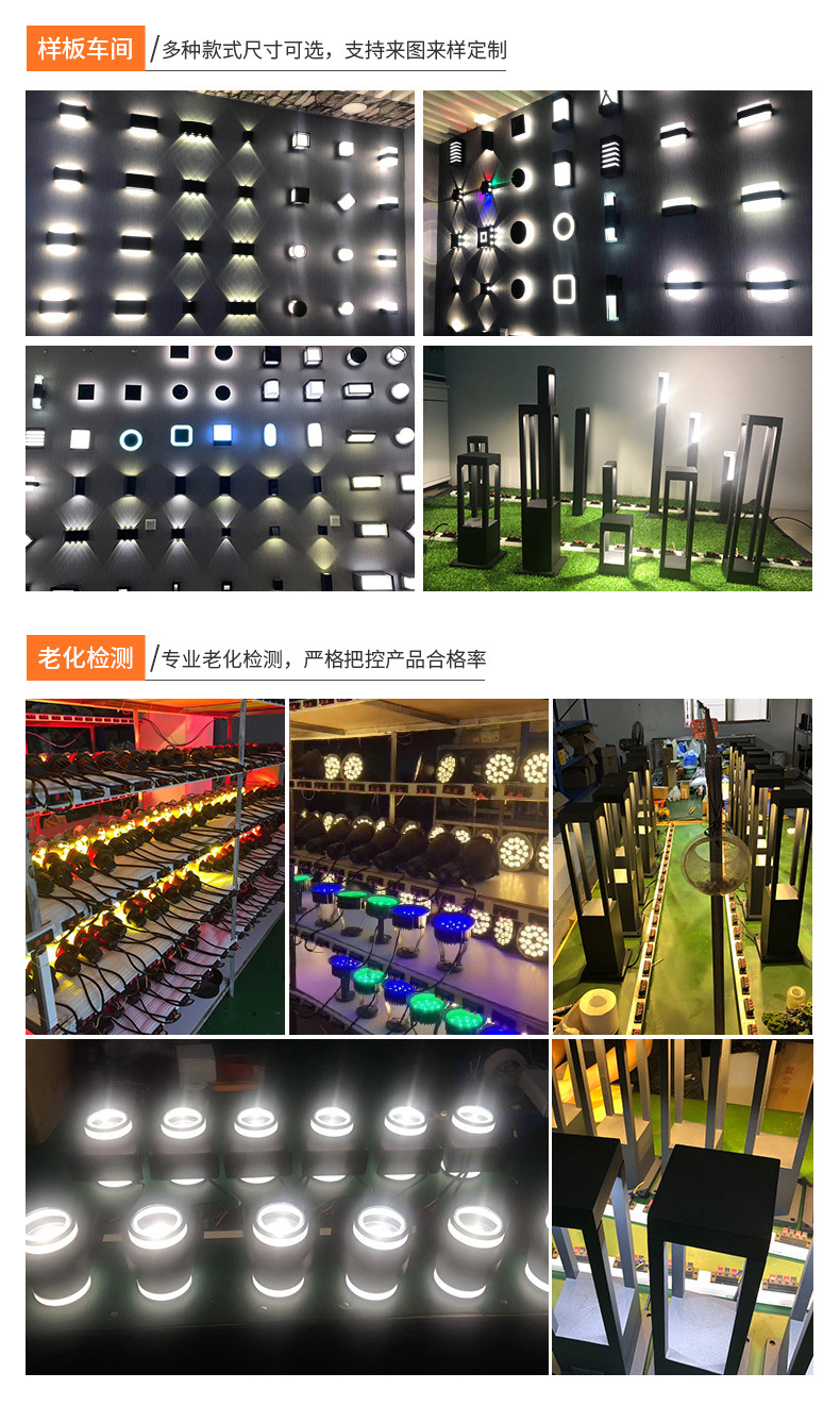 北欧led户外壁灯防水简约阳台庭院外墙大门口灯室外人体感应壁灯详情24