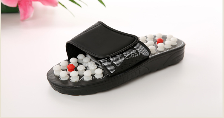 Cross-border foreign trade thorny massage slippers, foot sole acupoint bagua shoes, household daily use, summer couple manufacturer P52 pic 4