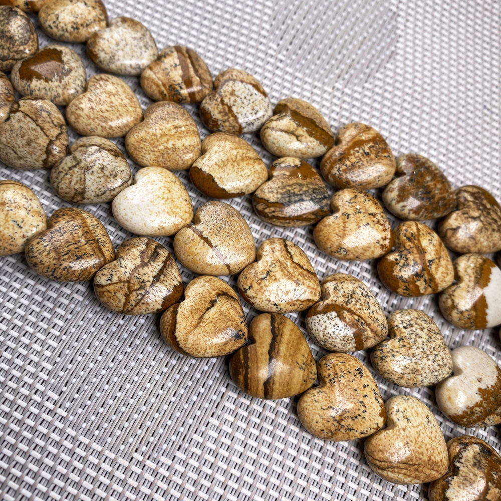 Natural stone, crystal, agate, heart-shaped semi-precious stone, loose beads, various material jewelry beads, necklaces, bracelets and accessories pic 18