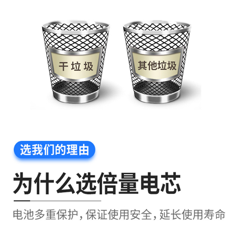 18650锂电池充电器大容量3.7v强光手电筒小风扇多功能4.2v可通用详情7