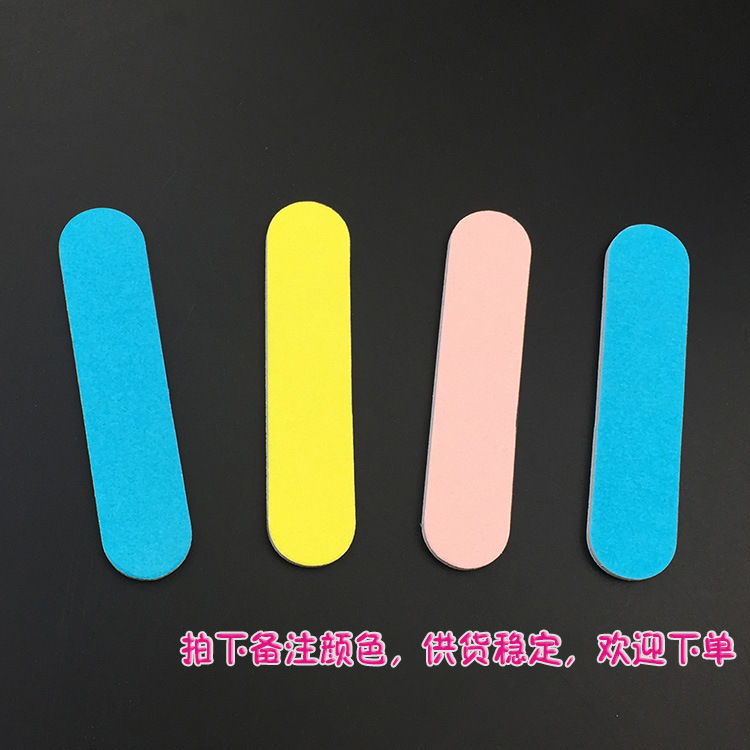 Amazon Cross-border 9x2 cute candy-colored nail file strip, double-sided sanding sand strip, nail tool file strip pic 9