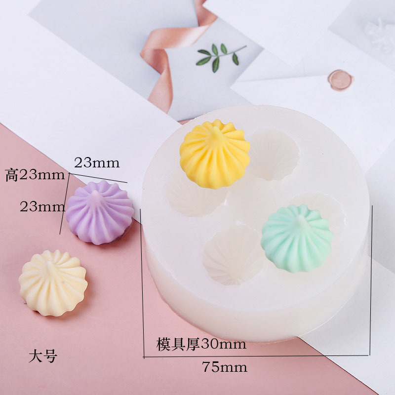4寸圆形蛋糕香薰蜡烛diy西点烘培小清新风仿甜品蜡烛制作硅胶模具详情8