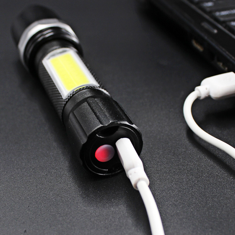 The new usb charging Android interface, powerful flashlight with zoom, built-in lithium battery, logo, side light and flashlight from Hunter Tiger pic 13