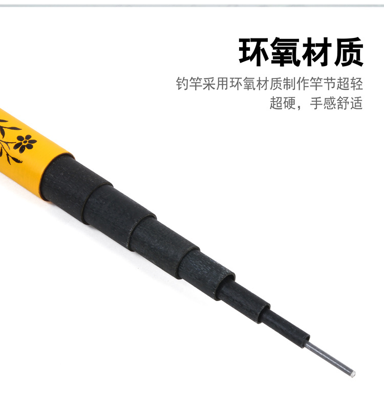 Short-section fishing rods, various fiberglass reinforced plastic stream rods, 3.6-meter short-section fishing rods wholesale, fishing rod handle set pic 7