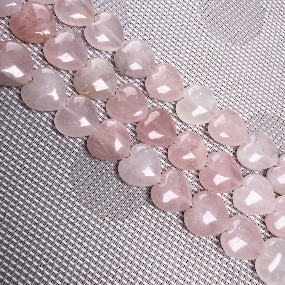 Natural stone, crystal, agate, heart-shaped semi-precious stone, loose beads, various material jewelry beads, necklaces, bracelets and accessories pic 16