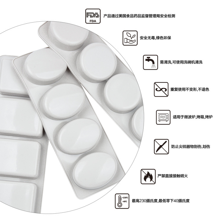Jia Shi Cross-border multi-style direct supply DIY handmade soap molds, high-temperature resistant and easy-to-remove soap molds, silicone soap molds pic 8