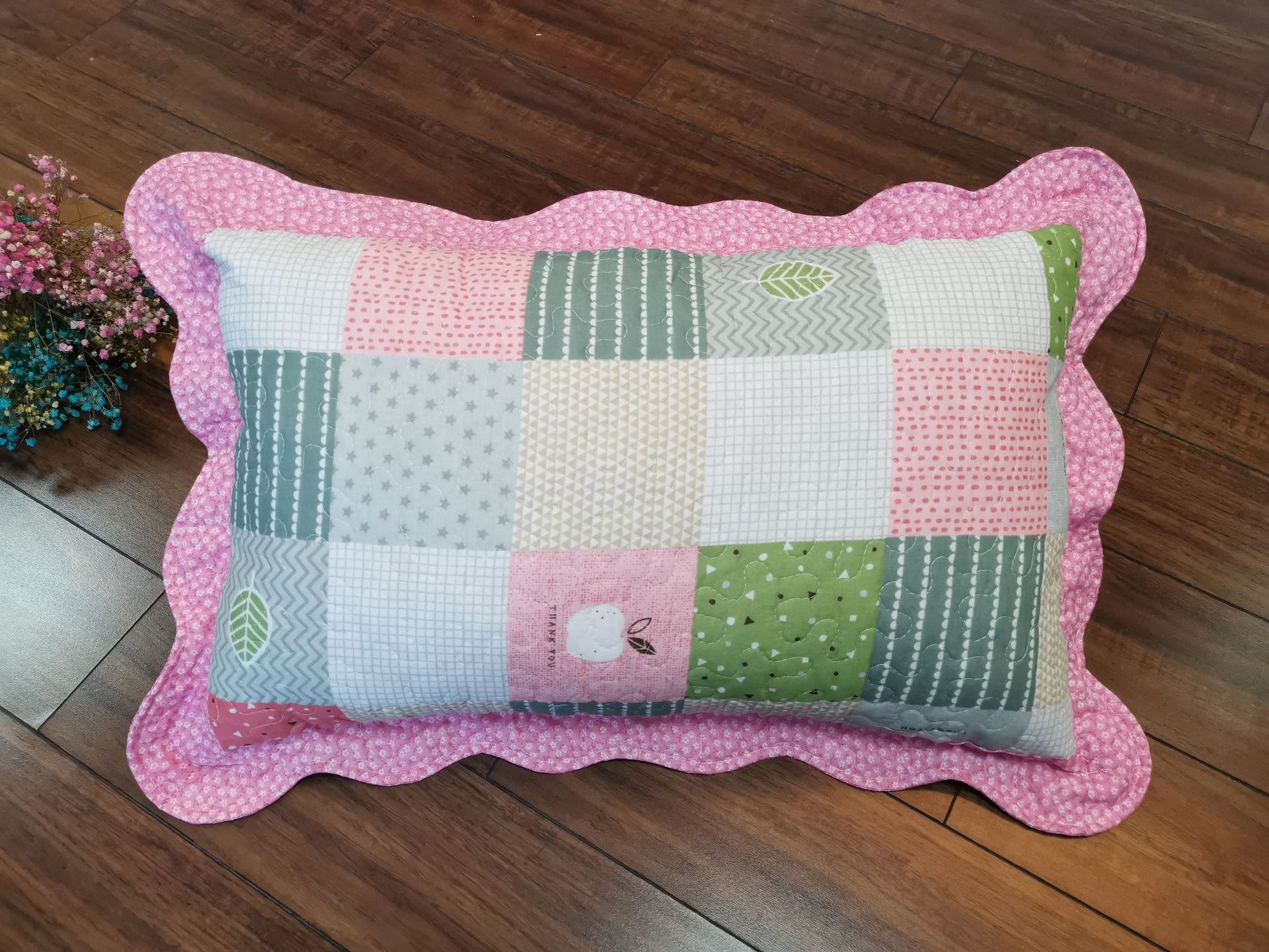 柔软绗缝枕套一对2只装 40*60印花枕头套 单人学生宿舍专用 枕套舒适透气详情6